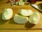 Quartered, Cored and Peeled Apples