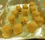 Tray of Breaded Cheez Nuggets